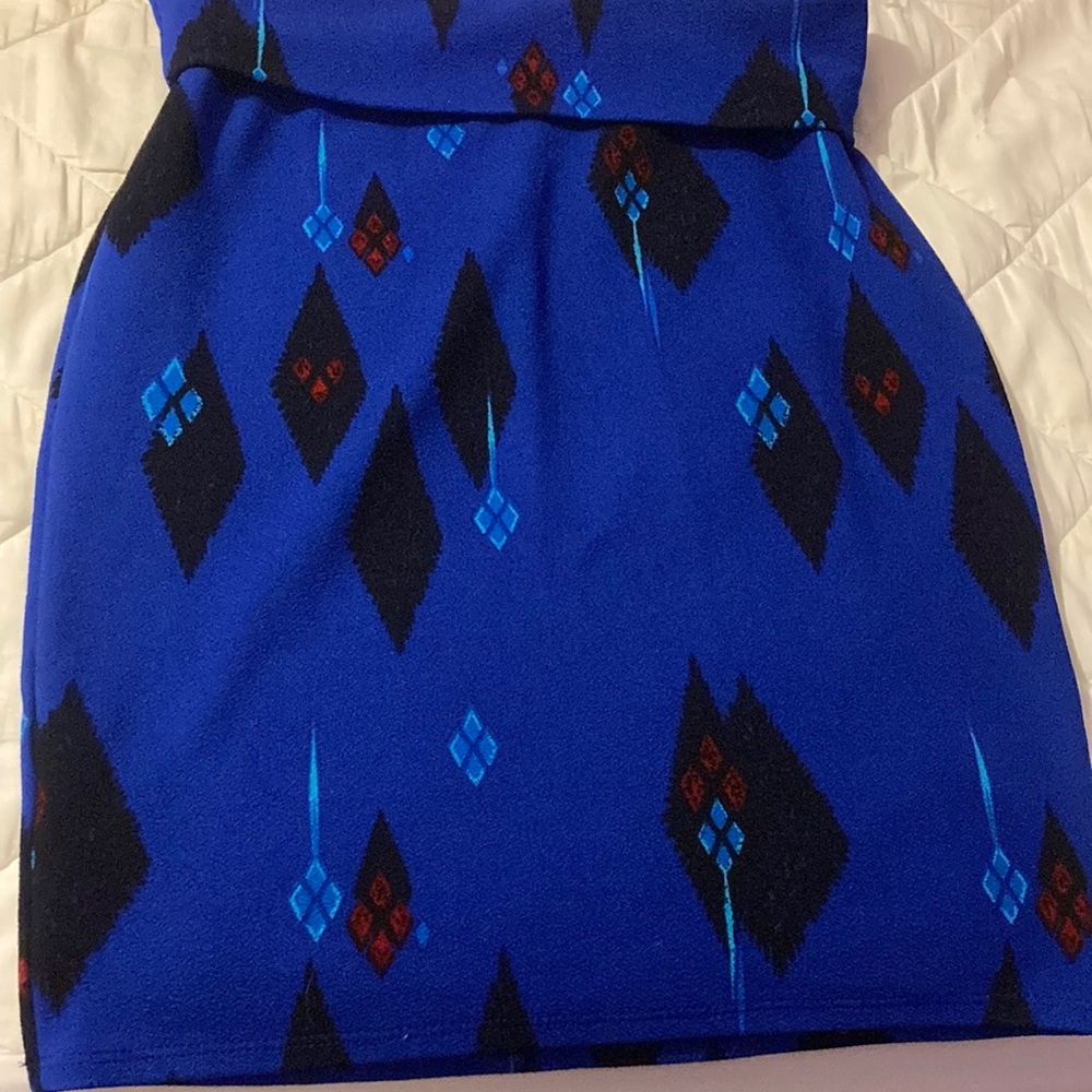 Lularoe Blue Patterned Women's Skirt